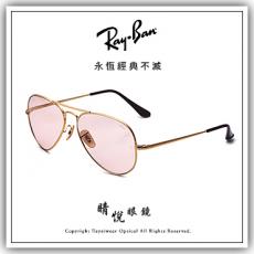 【睛悦眼鏡】永恆經典不滅 RAY BAN 變色鏡片太陽眼鏡 RB-3689-001_T5 ( 尺寸55 ) 77043