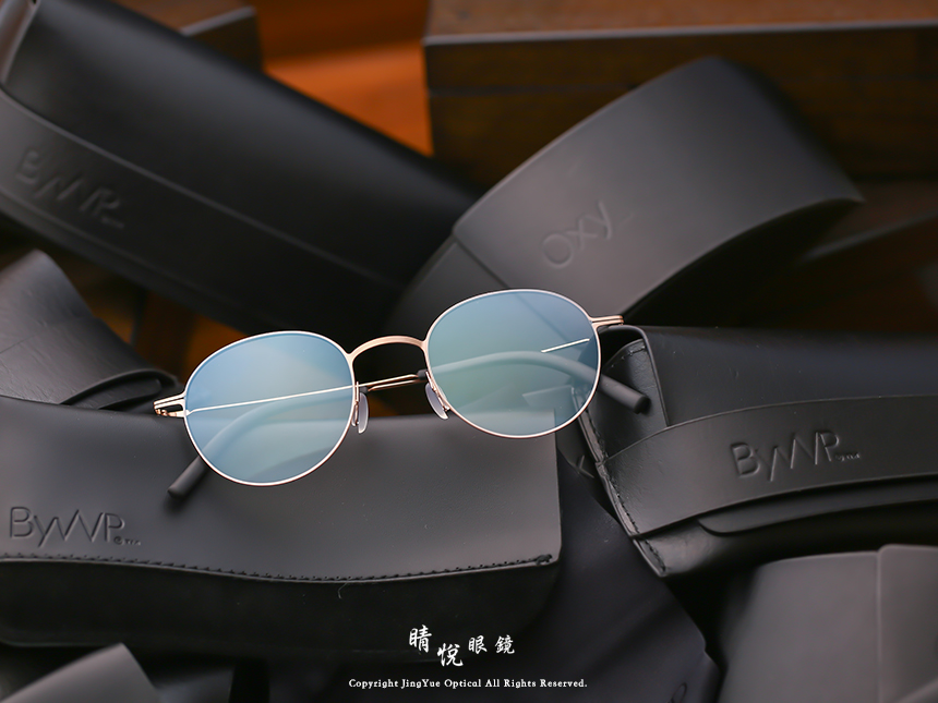 【BYWP 新作入荷】 德國 ByWP 極致輕量不銹鋼經典圓框鏡框 91394