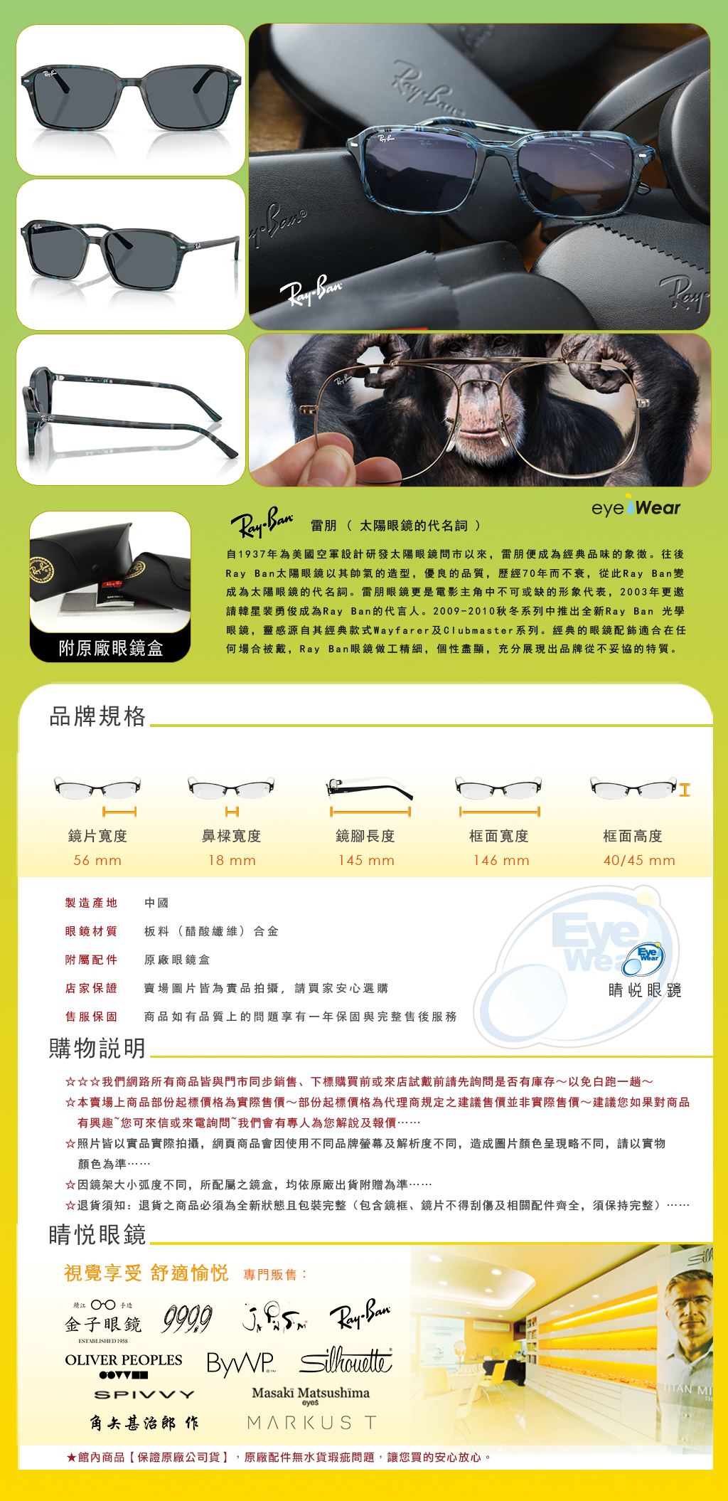 RAY BAN RAYBAN 雷朋 偏光 太陽 眼鏡 RB 2231F 1417R5 買 雷朋 台北 市 縣 代理 士林 推薦 旭日 公司貨